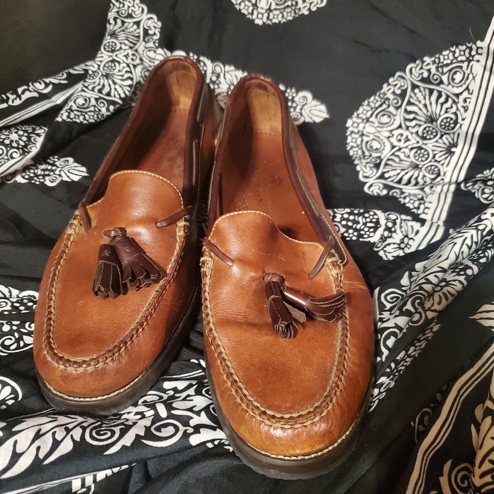 Cole Haan Mens Loafer 12m  brown tassle